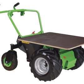 etesia plateau bois brouette electrique